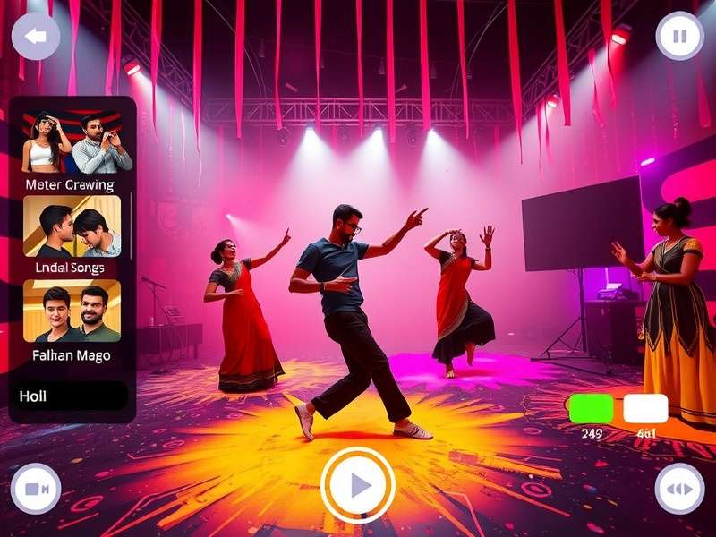 Dance Dynamo VR Indian festival event showing Holi celebration